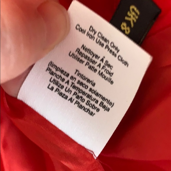 Donna Karen | Red long blazer jacket - Picture 15 of 16